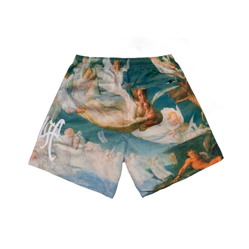 Revenge Angel Embroidered Shorts Multi