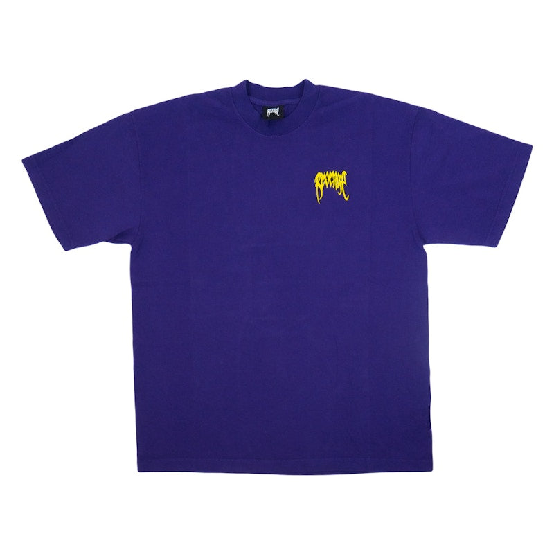 Revenge Basic Embroidered T-shirt Purple