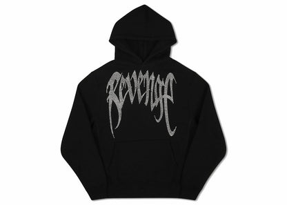 Revenge Bejeweled Arc Logo Hoodie Black