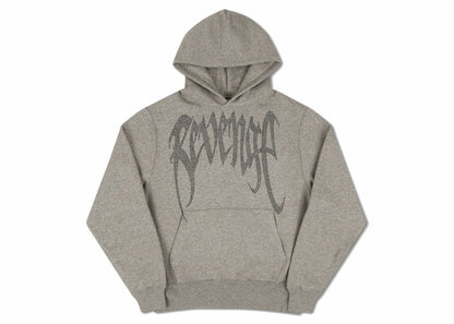 Revenge Bejeweled Arc Logo Hoodie Grey