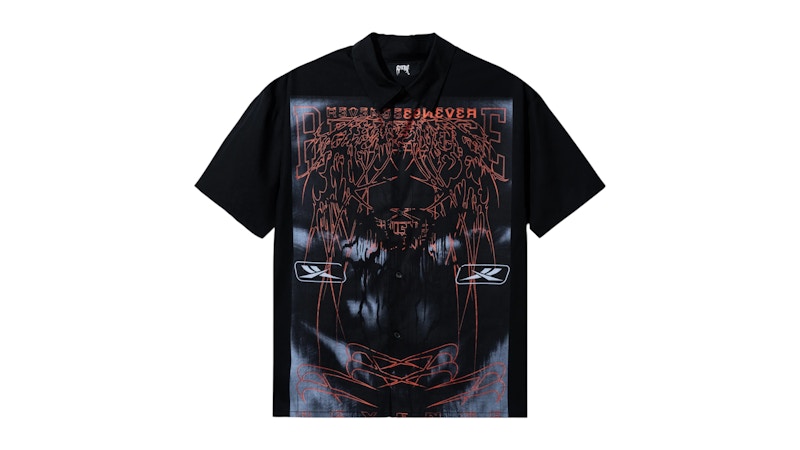 Revenge Blitz Button Up Shirt Black