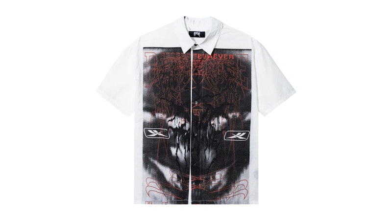 Revenge Blitz Button Up Shirt White