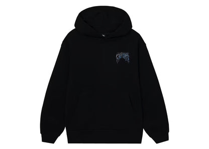 Revenge Blue Lightning Arch Logo Hoodie Black