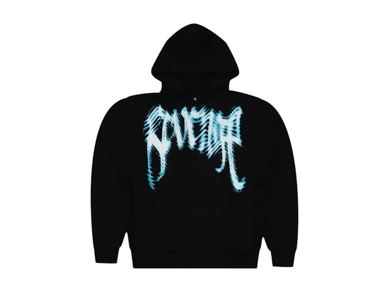 Revenge Blue Window Arch Logo Hoodie Black