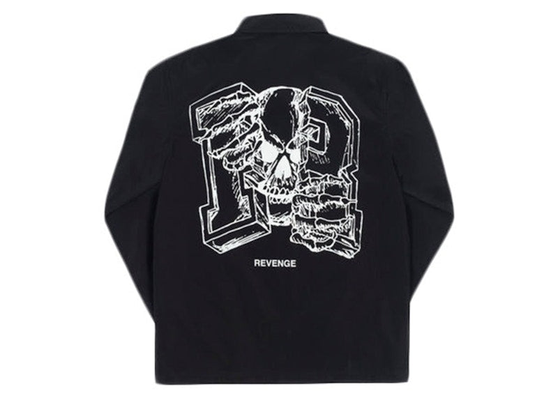 Revenge Broken R Coaches Jacket Black