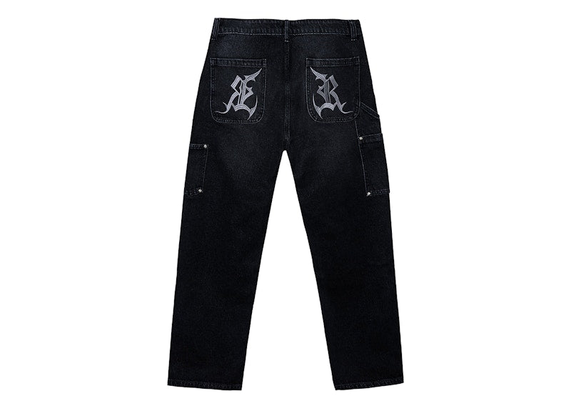 Revenge Catacombs Carpenter Denim Pants Pants Washed Black