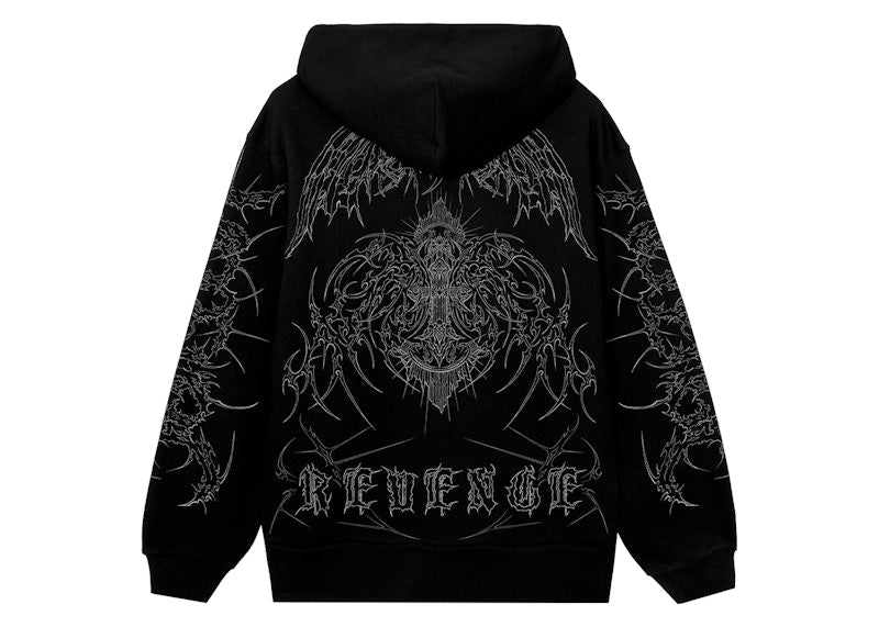 Revenge Cruciform Hoodie Black