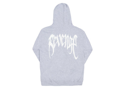 Revenge Dual Arch Logo Hoodie Grey/White