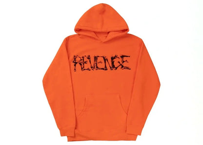 Revenge Durk Bones Hoodie Orange