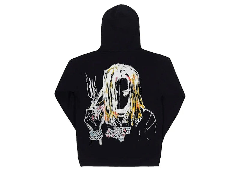 Revenge Durk Painting Hoodie Black