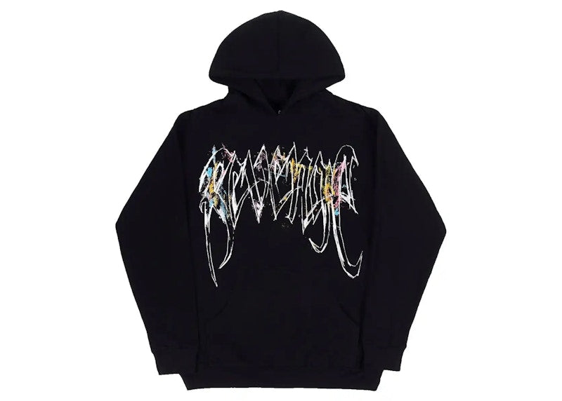 Revenge Durk Painting Hoodie Black