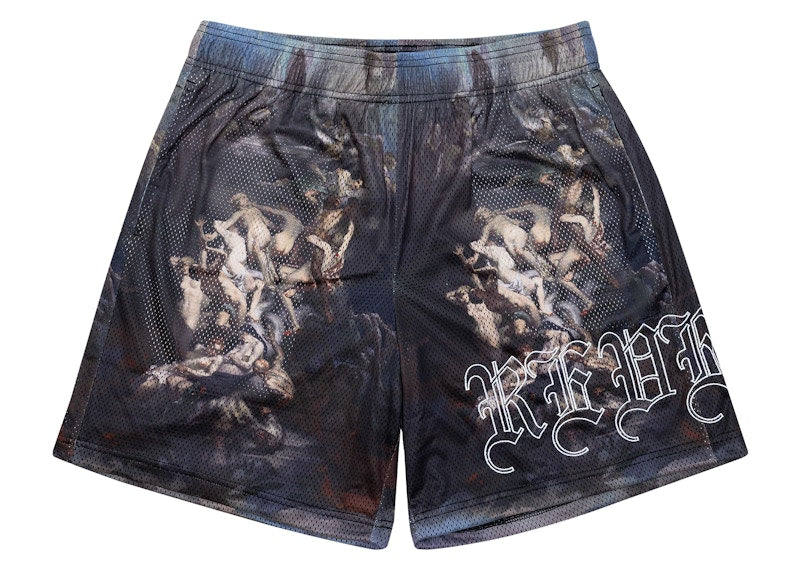 Revenge Heaven And Hell Embroidered Shorts Black