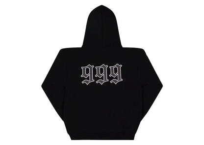 Revenge Juice Wrld 999 Graphite Portrait Hoodie Black