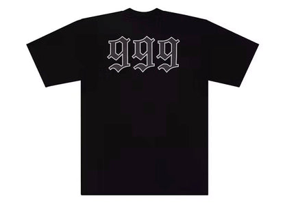 Revenge Juice Wrld 999 Graphite Portrait Tee Black