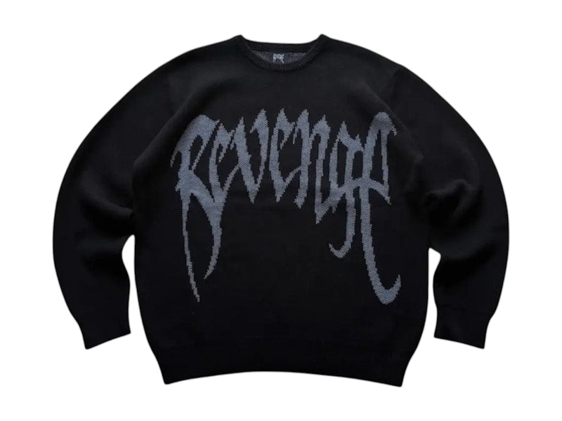 Revenge Knit Arc Logo Sweater Black