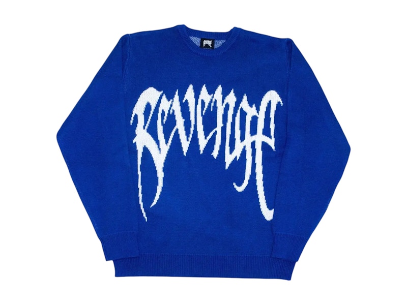 Revenge Knit Arc Logo Sweater Blue