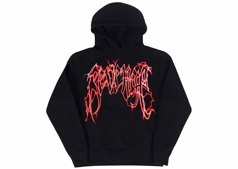 Revenge Lightning Logo Hoodie Black