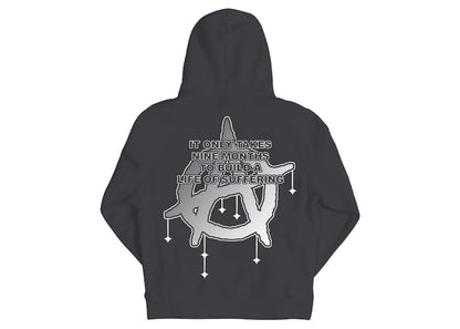 Revenge Nine Months Hoodie Grey