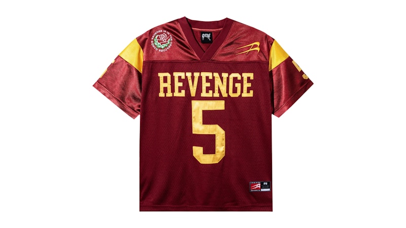 Revenge Rose Football Jersey Cardinal Red