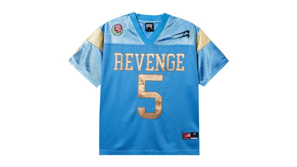 Revenge Rose Football Jersey Light Blue