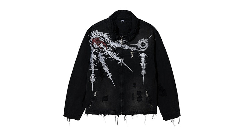 Revenge Sigil Work Jacket Thrashed Black