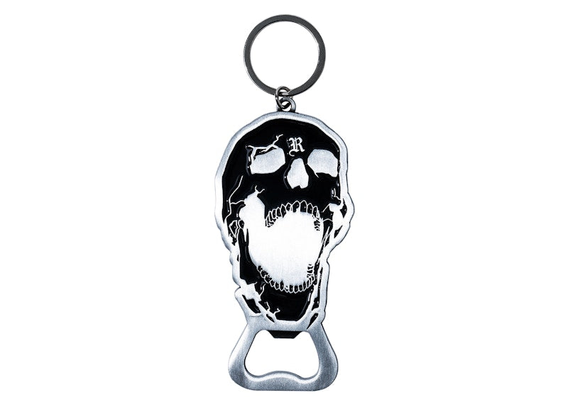 Revenge Skull Bottle Opener Keychain Black