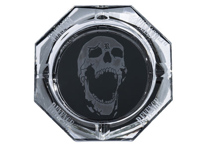 Revenge Skull Glass Ashtray Black
