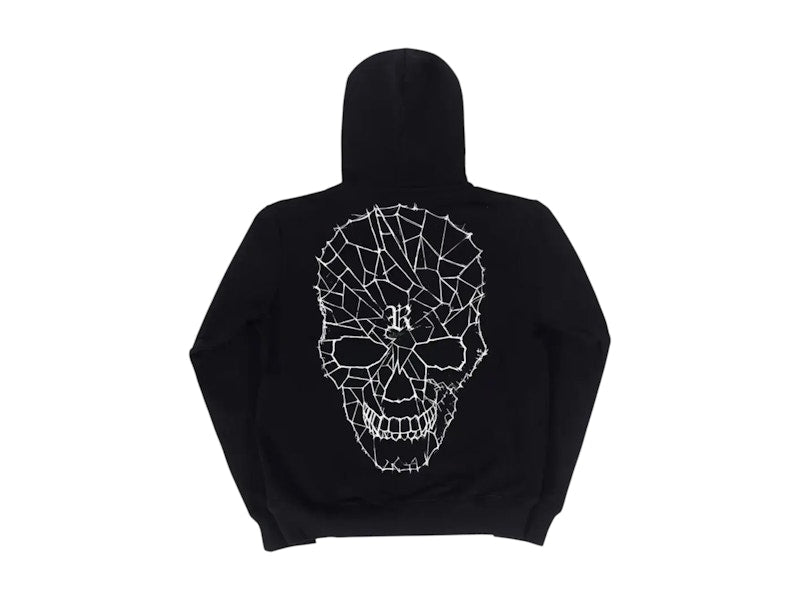Revenge Spider Web Lightning Hoodie Black