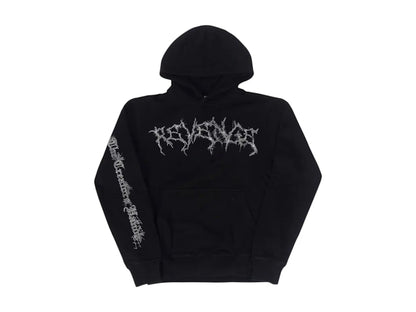Revenge Spider Web Lightning Hoodie Black