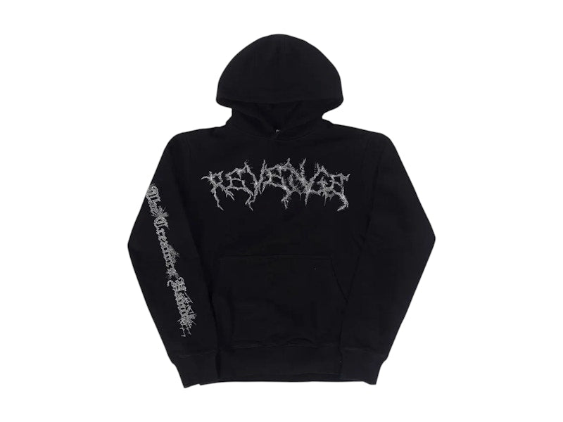 Revenge Spider Web Lightning Hoodie Black