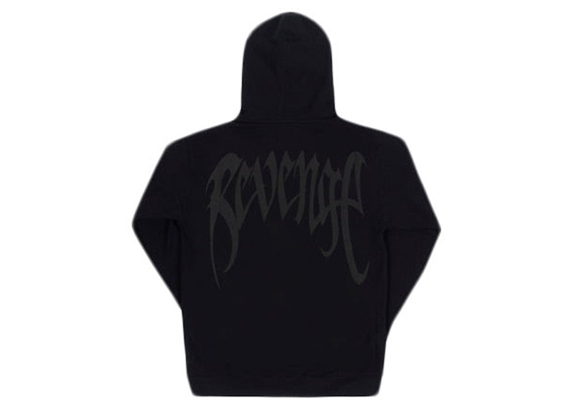 Revenge Tonal Dual Arch Logo Hoodie Black