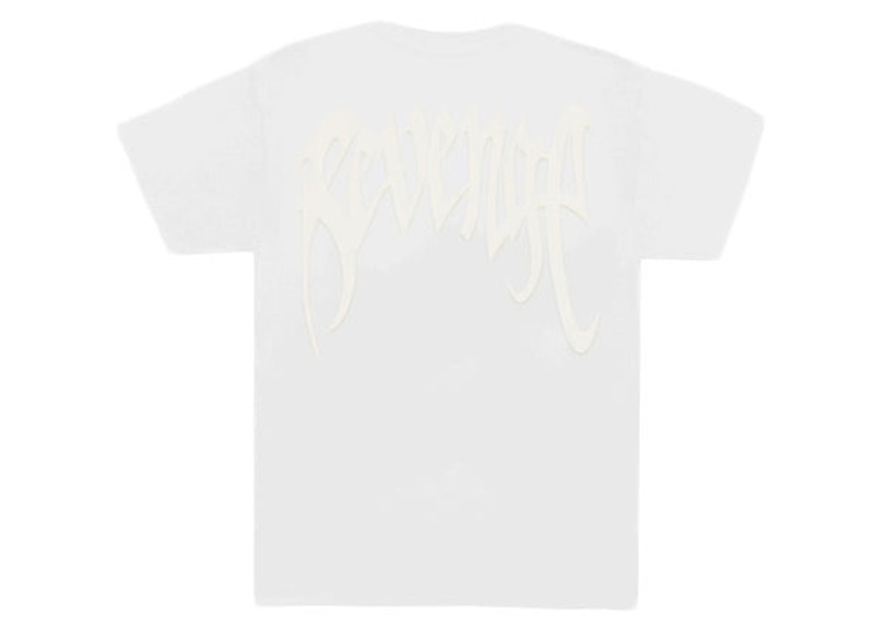 Revenge Tonal Dual Arch Logo Tee White