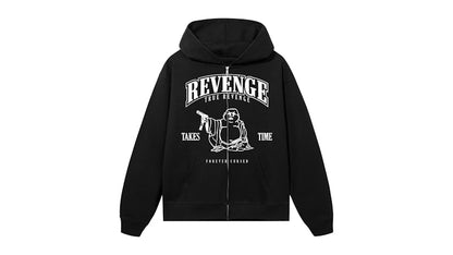 Revenge Tru Revenge Zip Sweatshirt Black/White