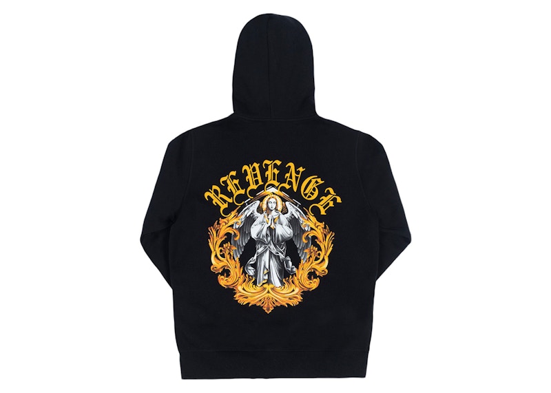 Revenge Virgin Mary Angel Hoodie Black