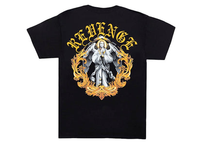 Revenge Virgin Mary Angel Tee Black