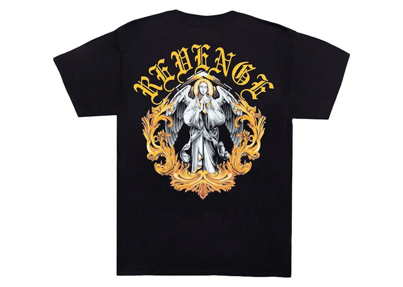 Revenge Virgin Mary Angel Tee Black