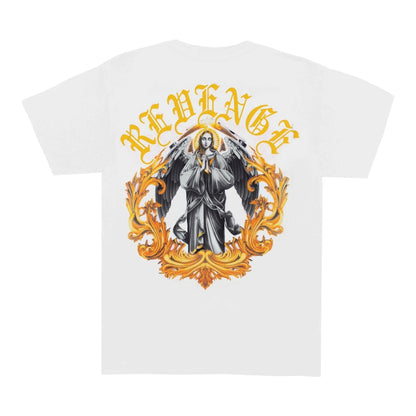 Revenge Virgin Mary Angel Tee White