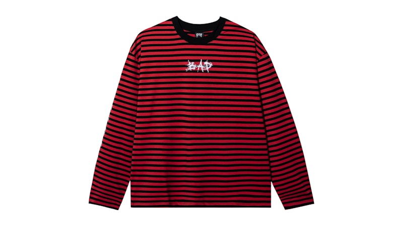 Revenge XXXTentacion Bad Striped L/S Tee Red/Black