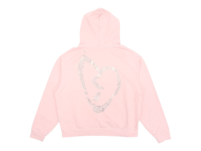 Revenge XXXTentacion Heartbreak Bejeweled Hoodie Baby Pink