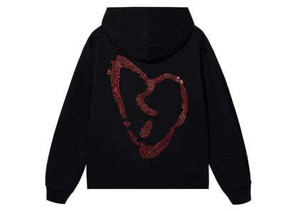 Revenge XXXTentacion Heartbreak Bejeweled Hoodie Black