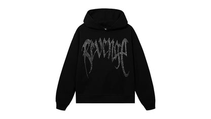 Revenge XXXTentacion Heartbreak Bejeweled Hoodie Black/Clear