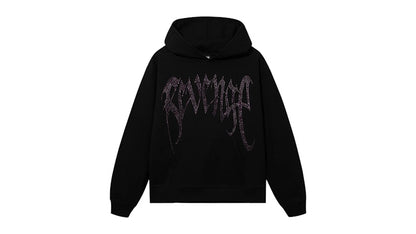 Revenge XXXTentacion Heartbreak Bejeweled Hoodie Black/Purple