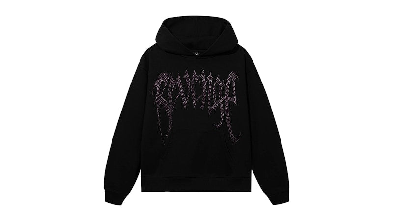 Revenge XXXTentacion Heartbreak Bejeweled Hoodie Black/Purple