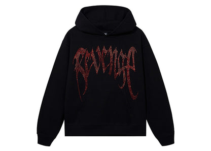 Revenge XXXTentacion Heartbreak Bejeweled Hoodie Black