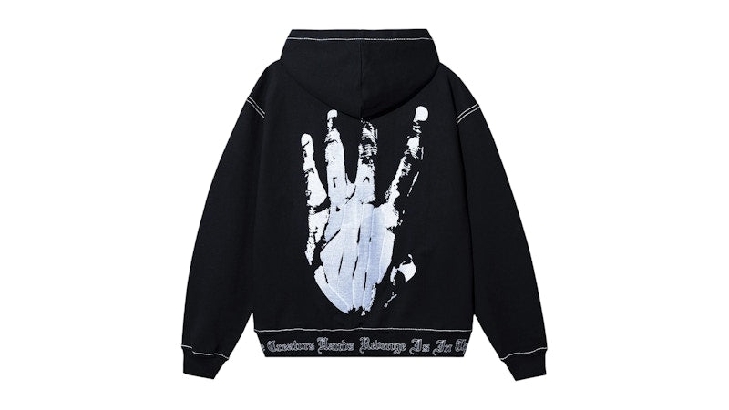 Revenge XXXTentacion Kill Contrast Zip Hoodie Black/White
