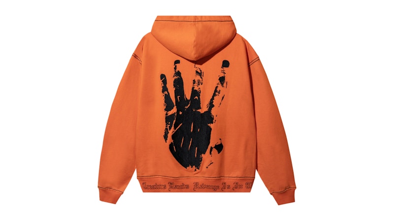 Revenge XXXTentacion Kill Contrast Zip Hoodie Orange/Black