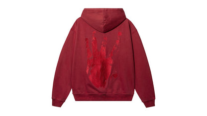 Revenge XXXTentacion Kill Contrast Zip Hoodie Red/Red