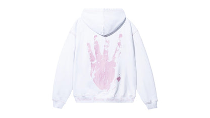 Revenge XXXTentacion Kill Contrast Zip Hoodie White/Pink