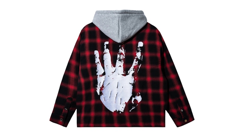 Revenge XXXTentacion Kill Hooded Flannel Red/White