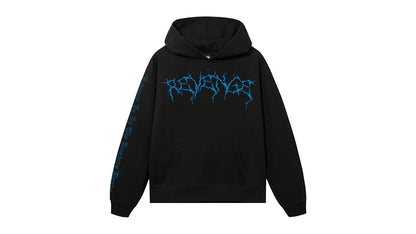 Revenge XXXTentacion Lightning Heartbreak Hoodie Black/Blue